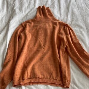 Pendleton Women's Warm Orange Turtleneck Sweater
